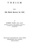 Theism / being the Baird Lecture of 1876