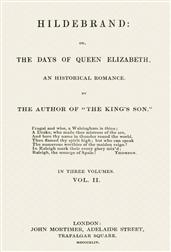 Hildebrand / or, The Days of Queen Elizabeth, An Historic Romance, Vol. 2 of 3