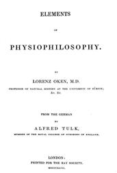 Elements of Physiophilosophy
