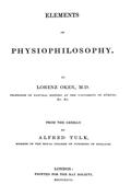 Elements of Physiophilosophy