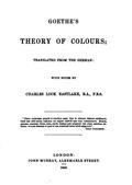 Goethe`s Theory of Colours