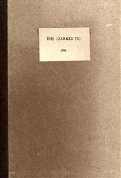 Anecdotes of the Learned Pig / With Notes, Critical and Explanatory, and Illustrations from Bozzy, Piozzi&c.&c.