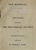 The Mormons / A Discourse Delivered Before the Historical Society of Pennsylvania
