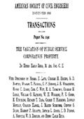 ASCE 1190 The Valuation of Public Service Corporation Property / Transactions of the American Society of Civil Engineers, / vol. LXXII, June, 1911