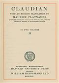 Claudian, volume 2 (of 2) / With an English translation by Maurice Platnauer