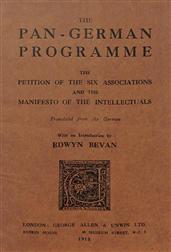 The Pan-German Programme / The Petition of the Six Associations and the Manifesto of the Intellectuals