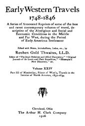 Maximilian, Prince of Wied`s, Travels in the Interior of North America, 1832-1834, part 3 and appendix