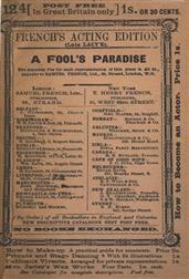 A Fool`s Paradise: An Original Play in Three Acts