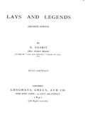 Lays and Legends (Second Series)