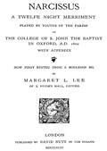 Narcissus, a Twelfe Night Merriment