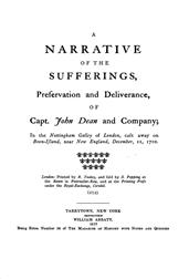 A narrative of the sufferings, preservation and deliverance, of Capt. John Dean and company / in the Nottingham galley of London, east away on / Boon-Island, near New England, December 11, 1710