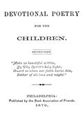 Devotional Poetry for the ChildrenSecond Part