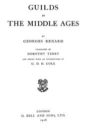 Guilds in the Middle Ages
