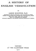 A History of English Versification
