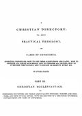 A Christian Directory (Part 3 of 4) / Christian Ecclesiastics