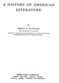 A History of American Literature