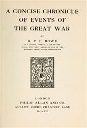 A Concise Chronicle of Events of the Great War