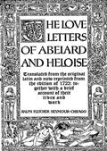 The love letters of Abelard and Heloise