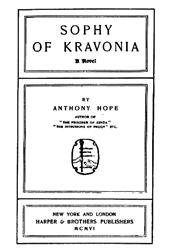 Sophy of Kravonia: A Novel