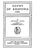 Sophy of Kravonia: A Novel