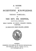 A Guide to the Scientific Knowledge of Things Familiar