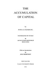The Accumulation of Capital