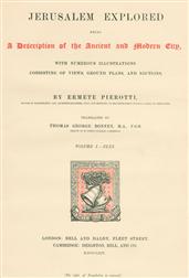 Jerusalem Explored, Volume 1?Text / Being a Description of the Ancient and Modern City, with Numerous Illustrations Consisting of Views, Ground Plans and Sections