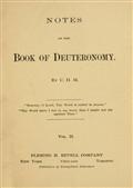 Notes on the Book of Deuteronomy, Volume II