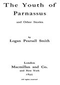 The Youth of Parnassus, and Other Stories