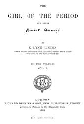 The Girl of the Period, and Other Social Essays, Vol. 1 (of 2)