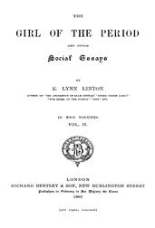 The Girl of the Period, and Other Social Essays, Vol. 2 (of 2)