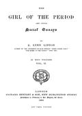 The Girl of the Period, and Other Social Essays, Vol. 2 (of 2)