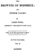 The Brownie of Bodsbeck, and Other Tales (Vol. 2 of 2)