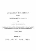 A Christian Directory (Part 4 of 4): Christian Politics