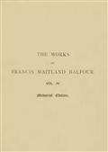 The Works of Francis Maitland Balfour, Volume 4 (of 4) / Plates