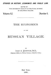 The Economics of the Russian Village