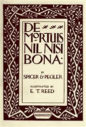 De Mortuis Nil Nisi BonaBeing a Series of Problems in Executorship Law and Accounts