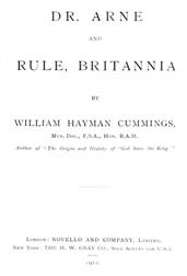 Dr. Arne and Rule, Britannia