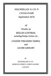 Macmillan&Co.`s Catalogue September 1874