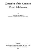Detection of the Common Food Adulterants