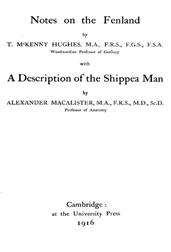 Notes on the Fenlandwith A Description of the Shippea Man