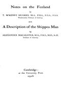 Notes on the Fenlandwith A Description of the Shippea Man