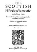 The Scottish History of James the Fourth1598