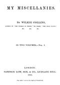 My Miscellanies, Vol. 1 (of 2)