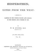 Hesperothen; Notes from the West, Vol. II (of 2)A Record of a Ramble in the United States and Canada inthe Spring and Summer of 1881