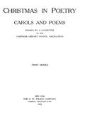 Christmas in Poetry / Carols and Poems