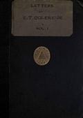 Letters of Samuel Taylor Coleridge, Vol. I (of 2)