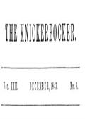 The Knickerbocker, or The New-York Monthly Magazine, December 1843