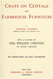 Chats on Cottage and Farmhouse Furniture