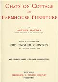 Chats on Cottage and Farmhouse Furniture